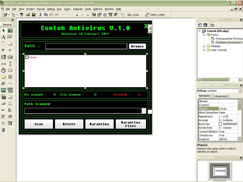 contoh program dengan visual foxpro database examples